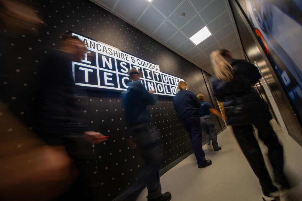 Students on an Institute of Technology site