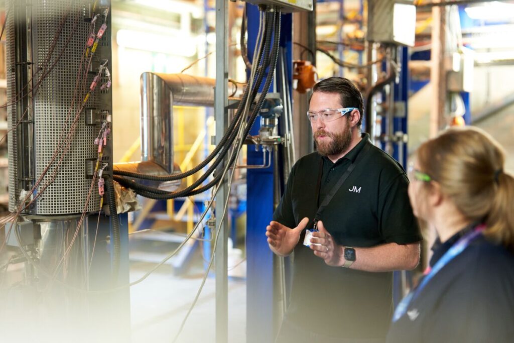 JM Catalyst Technologies engineers in Syngas rig.