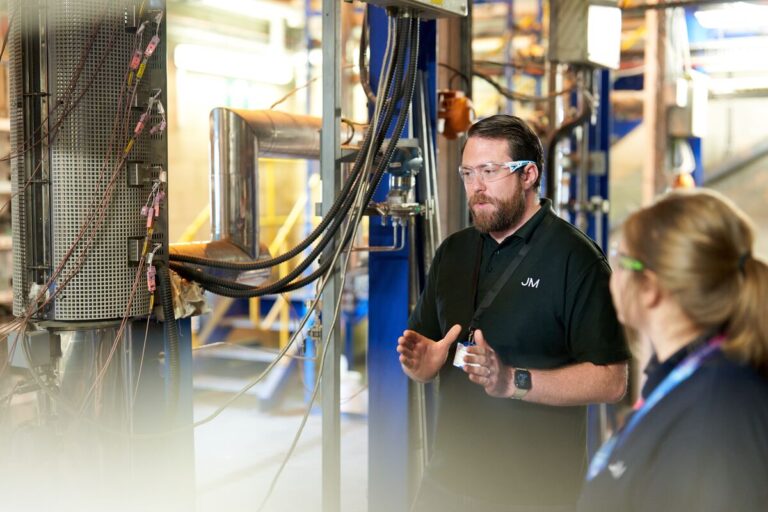 JM Catalyst Technologies engineers in Syngas rig.